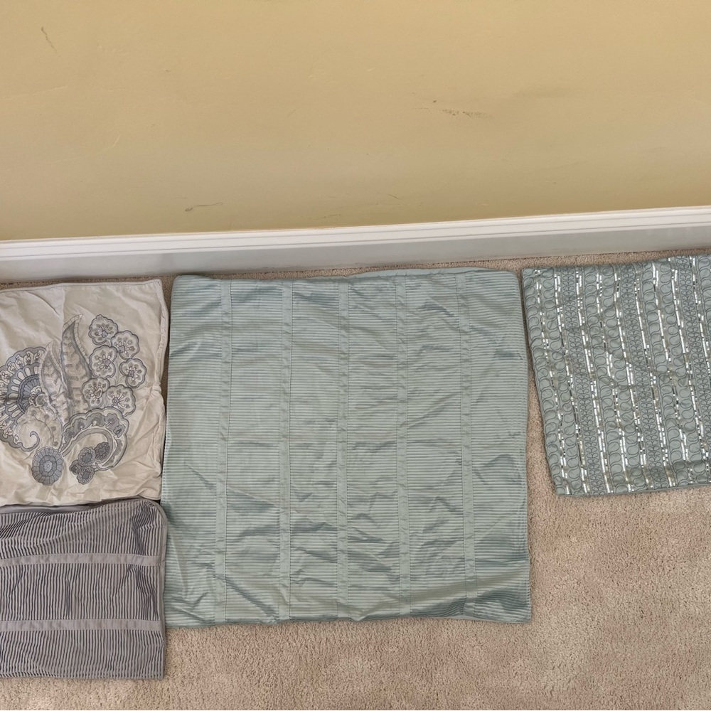 Various sizes of pillow covers